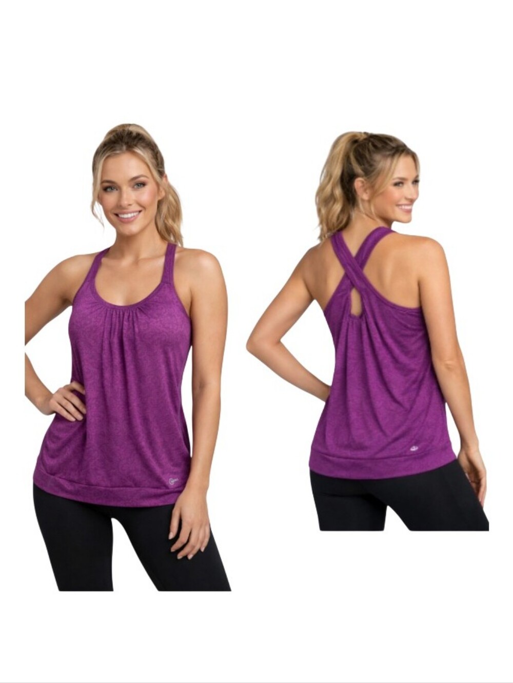 Gaiam Prerty Purple Athletic Tank — Size XS Practically Brand New!